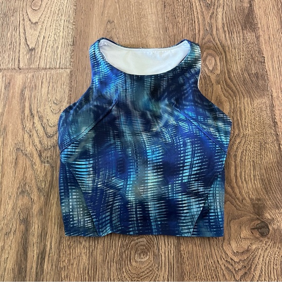 Lululemon Invigorate Training Tank Top Shapeshifter Flux Blue Multi - Picture 3 of 5